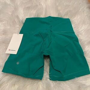 lululemon athletica Teal Bike Shorts